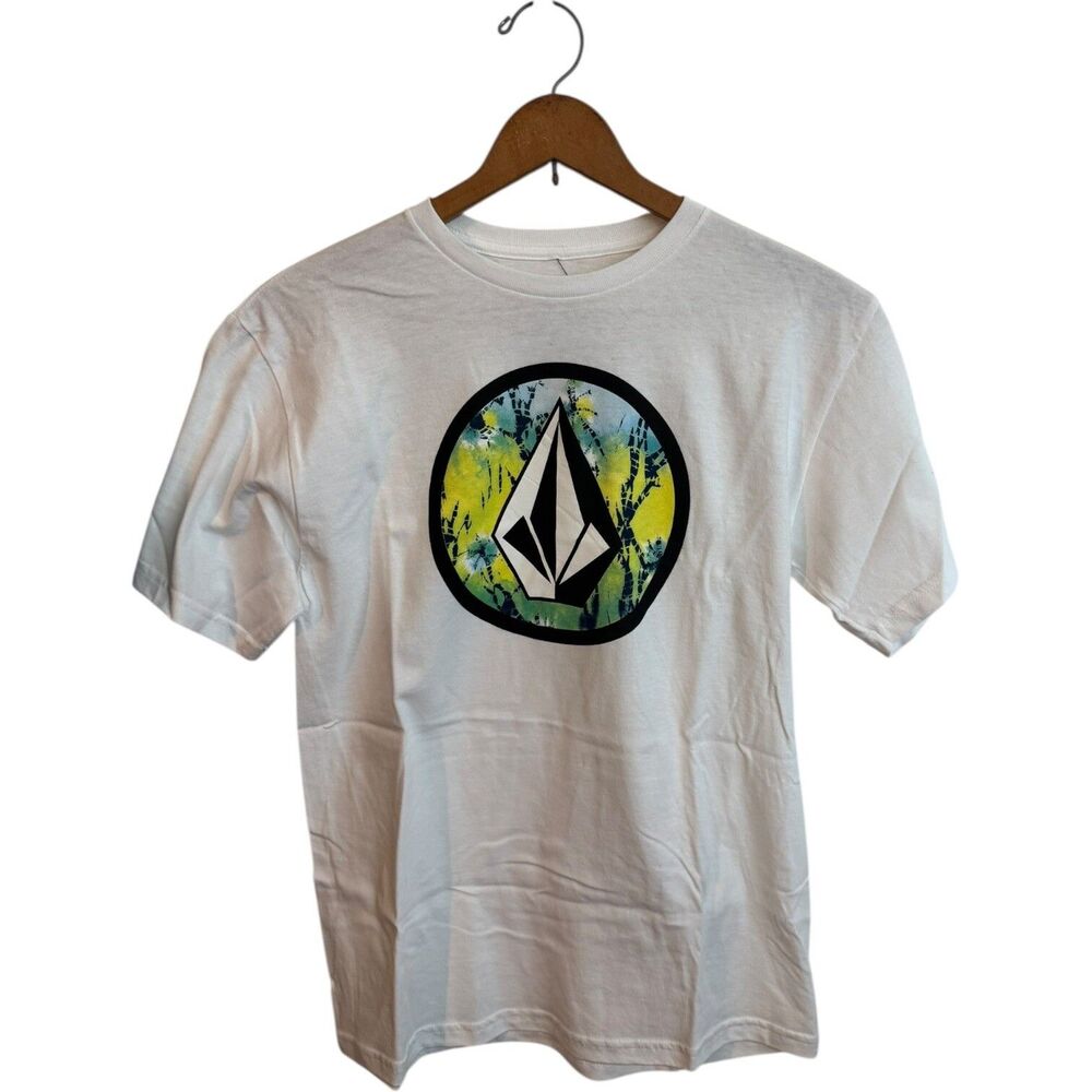 Volcom Youth White Modern Fit T Shirt Size Large NWT